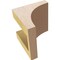 Ekena Millwork 4"W x 4"D x 4"H Wide Stockport Rough Cedar Woodgrain TimberThane Corbel, Primed Tan CORUR04X04X04STORCPR - alternate 4